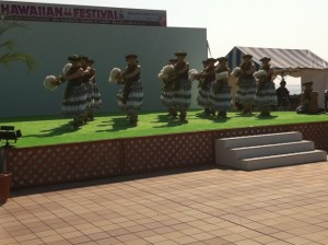 古典フラ(カヒコ)を踊るダンサー 古典フラ(カヒコ)を踊るダンサー